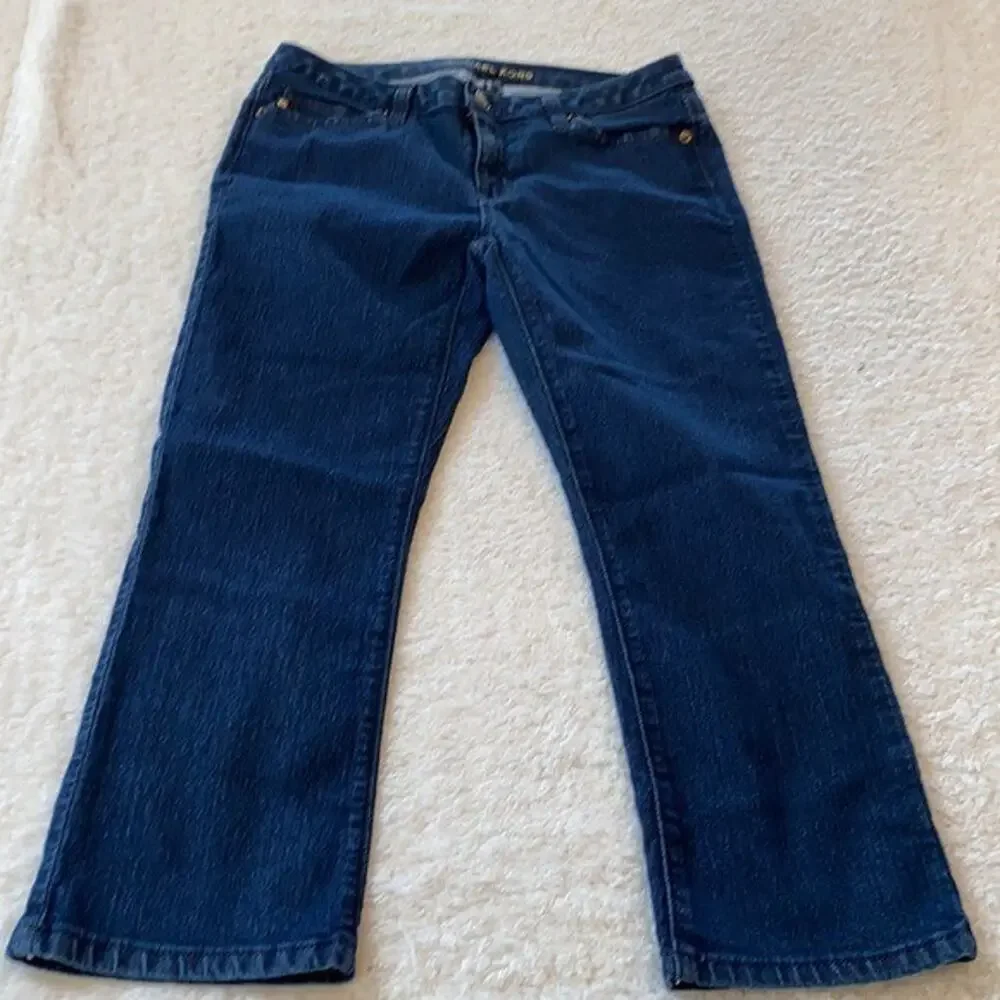 Michael Kors Jeans Womens‎ 2 Blue Skinny Cropped Dark Wash Capsule Minimalist